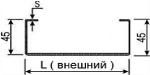 Профили стоечные равнополочные