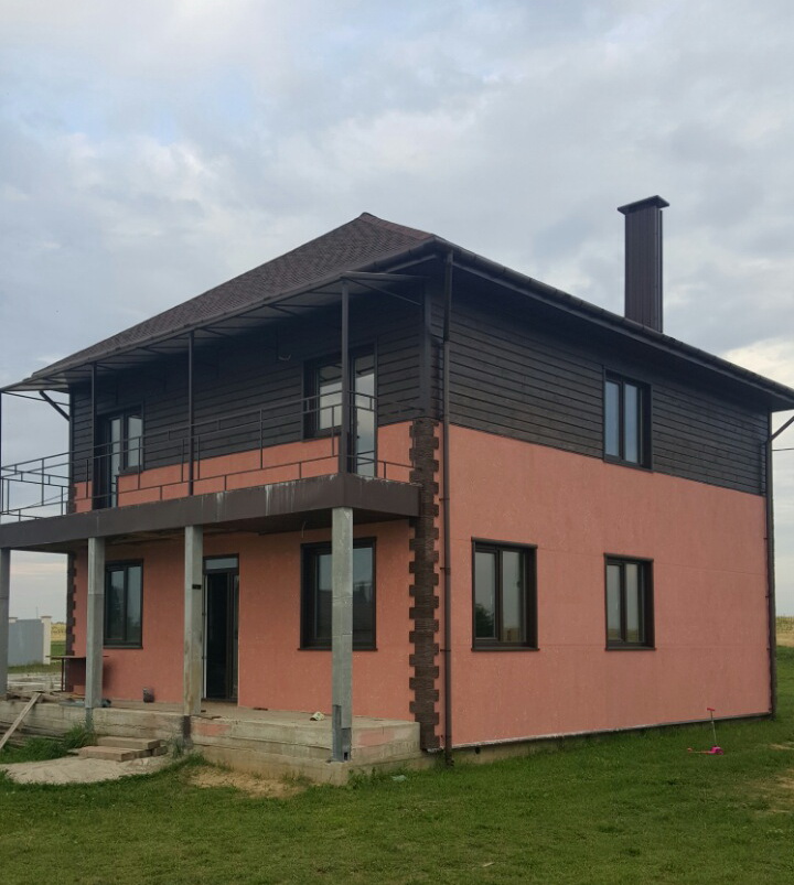 терраса каркасного дома